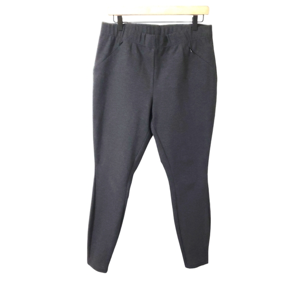 J. Jill Pants - J. Jill Ponte Zip Pocket Leggings Grey Sz Medium